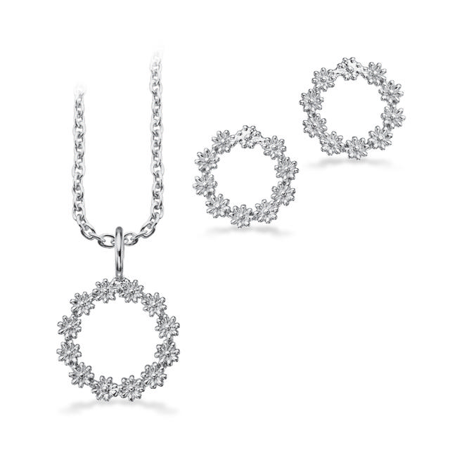 Earrings + pendant 925