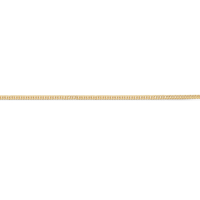 *Molly halskæde panzer rund stål guldf. 42+3 cm