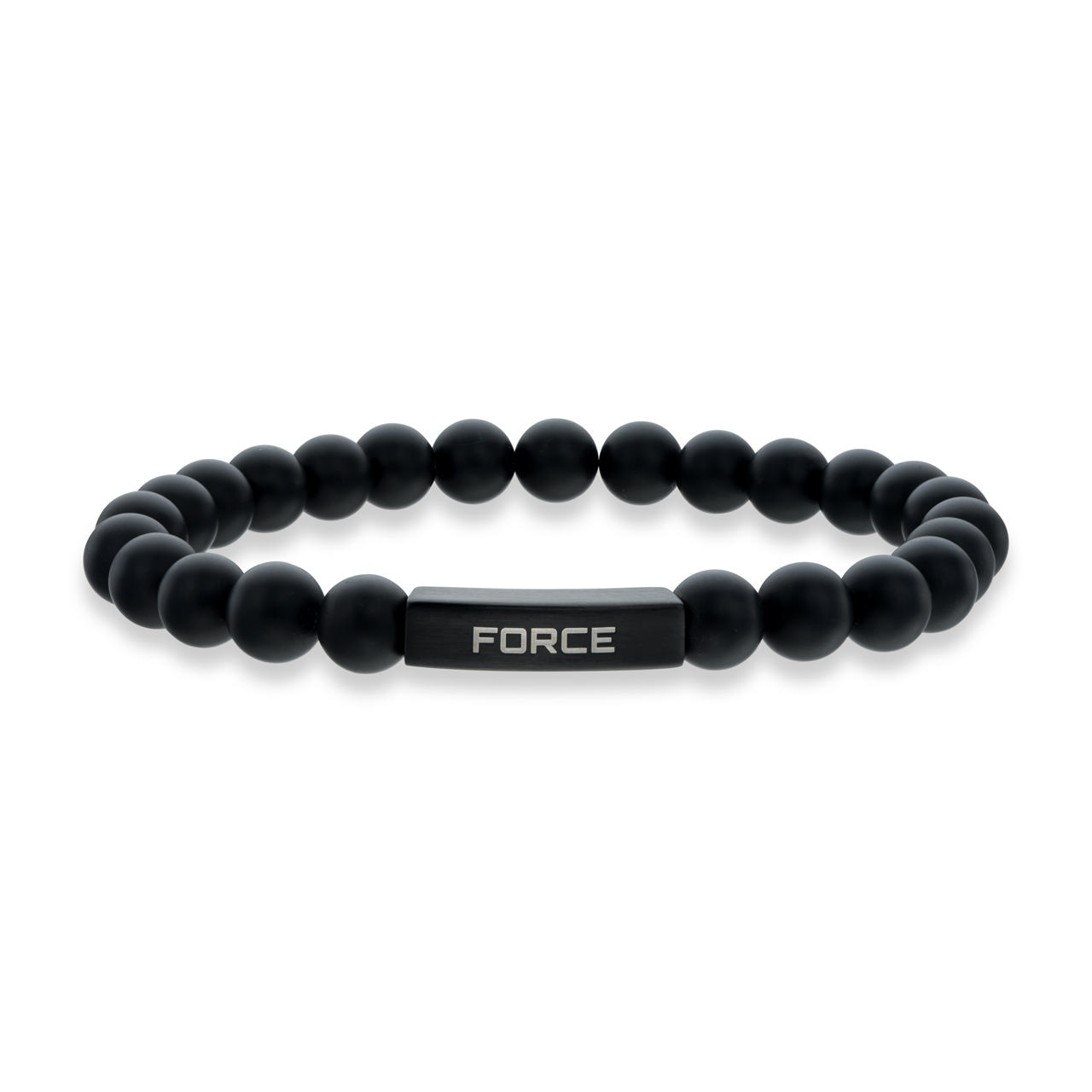 Bracelet black agate 23 cm