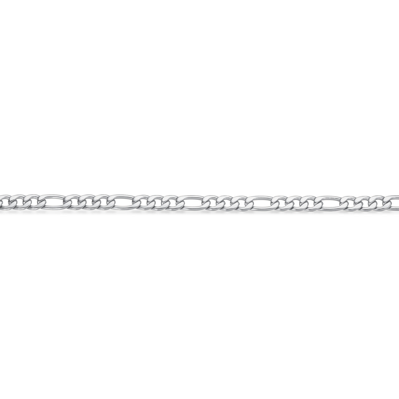 Force armbånd figaro stål 21 cm