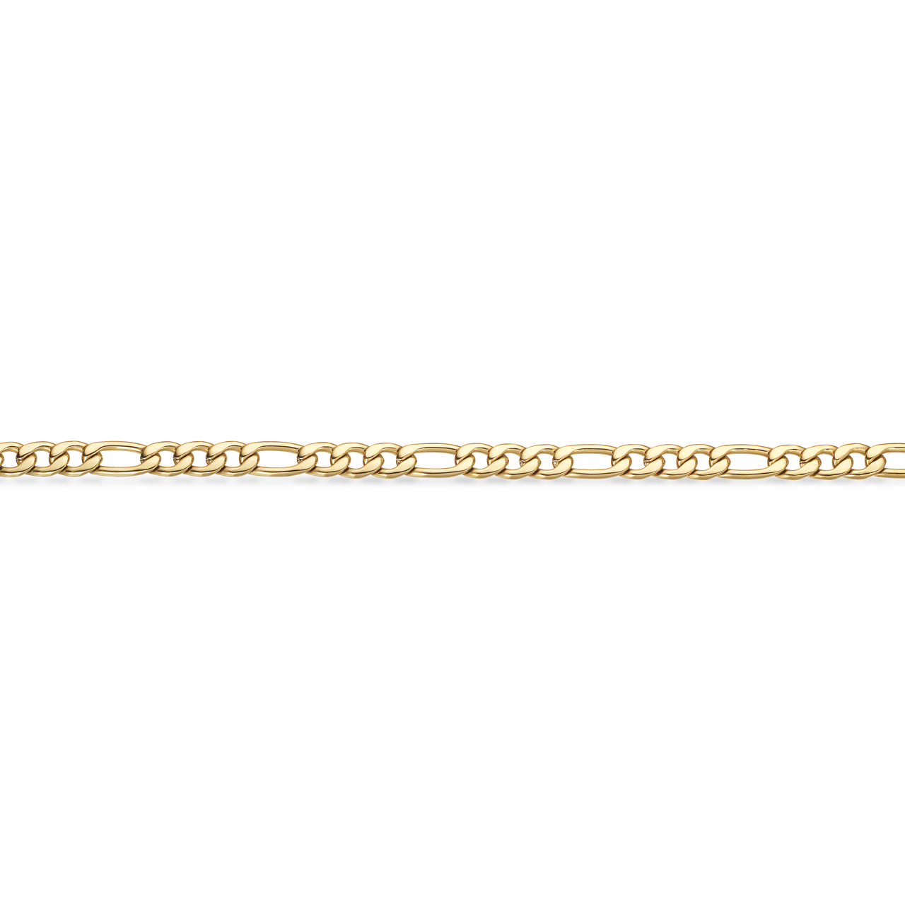 Force armbånd figaro stål fg. 21 cm