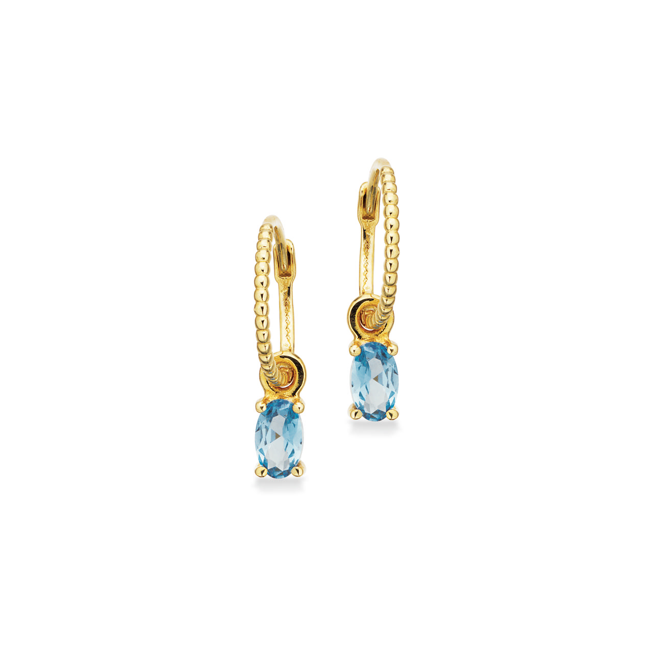 Creoler aqua cubic zir. 8 kt.