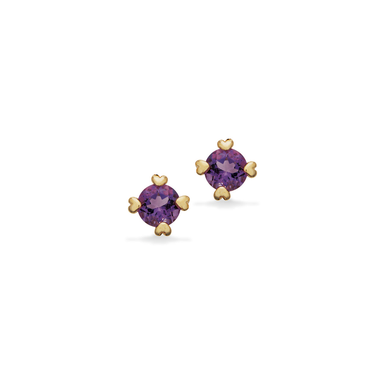 Earsticks amethyst 585 yell.