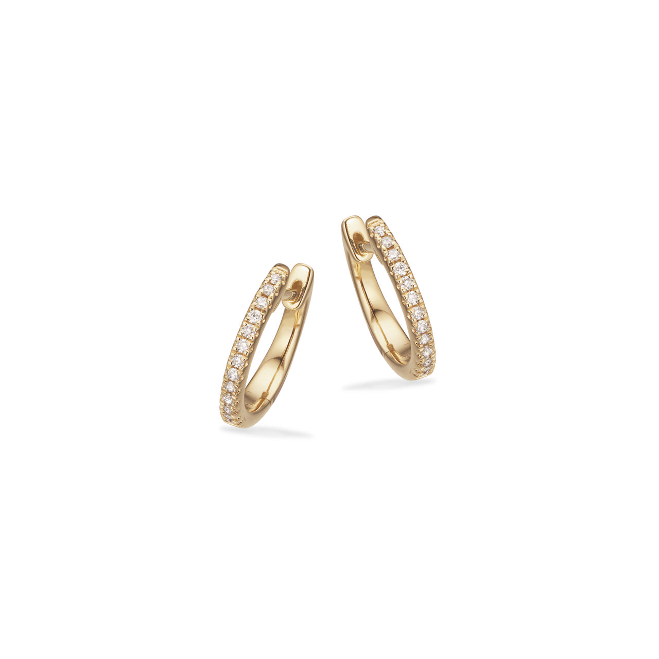 *Dazzling clip-creoler 0,10H-W/SI 14 kt.