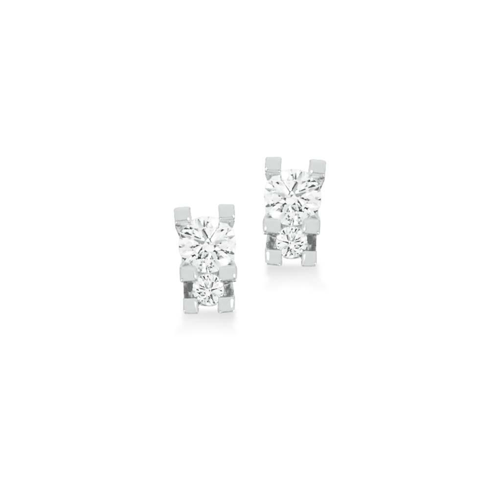 Zoya ørepynt 0,25 H-W/SI 14 kt
