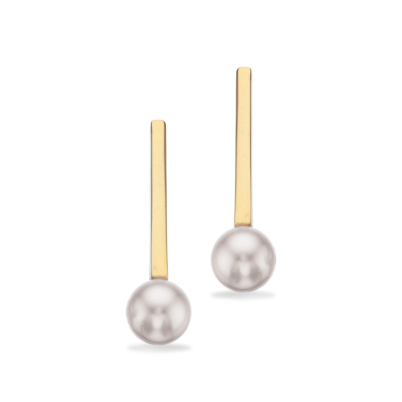 Ørepynt Swarovski perle sølv fg.