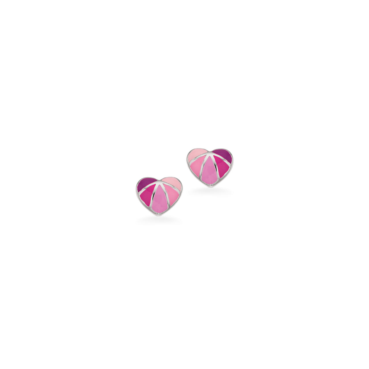 Earsticks rose heart 925