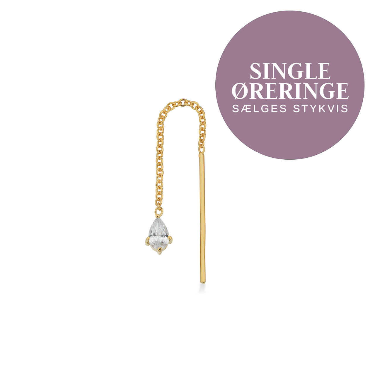 Earchain zir. 925 goldplated