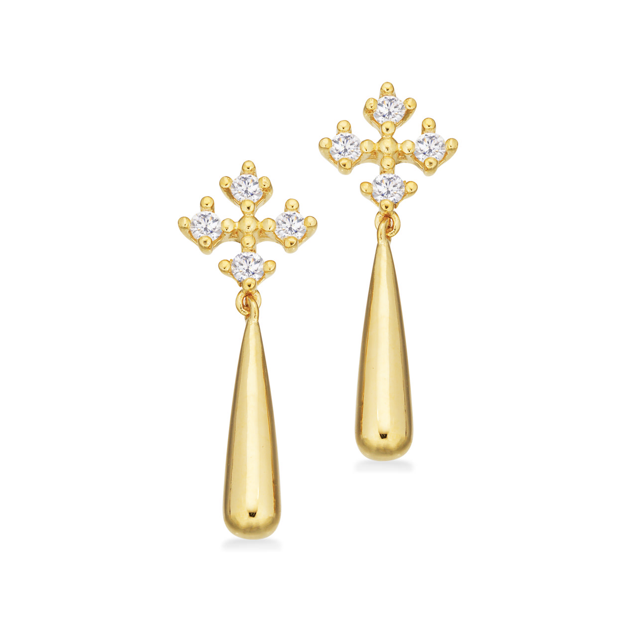 Earsticks zir. 925 goldplated
