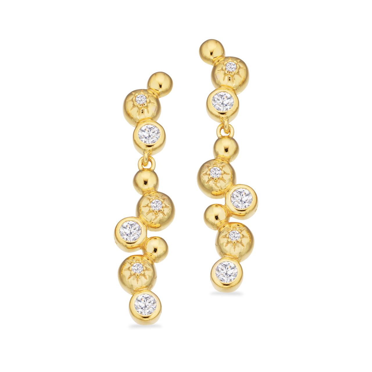 Earhanger zir. 925 goldplated