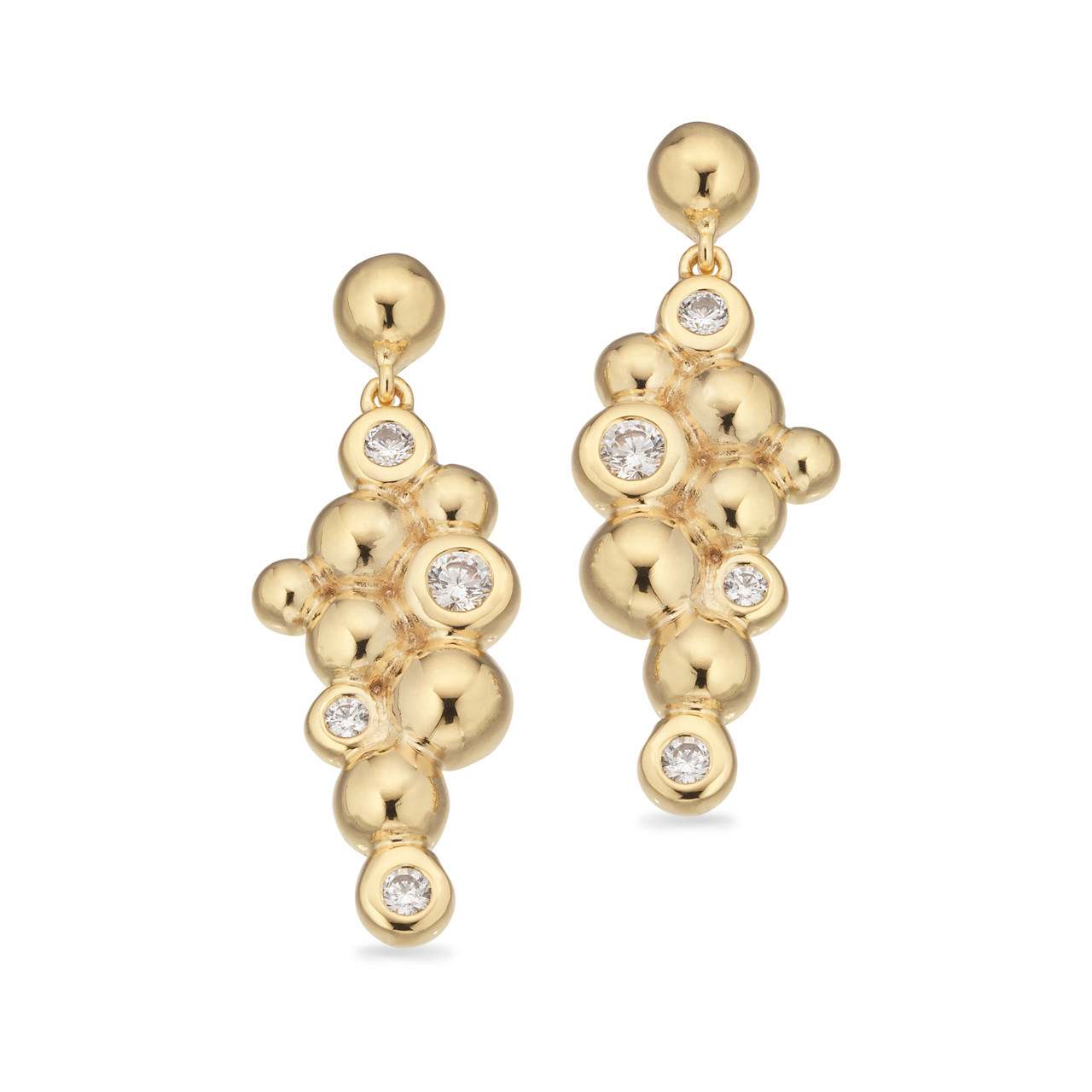 Earsticks zir. 925 goldplated