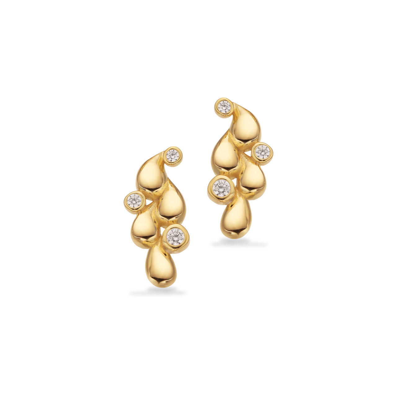 Earsticks 925 zir. 925 goldplated