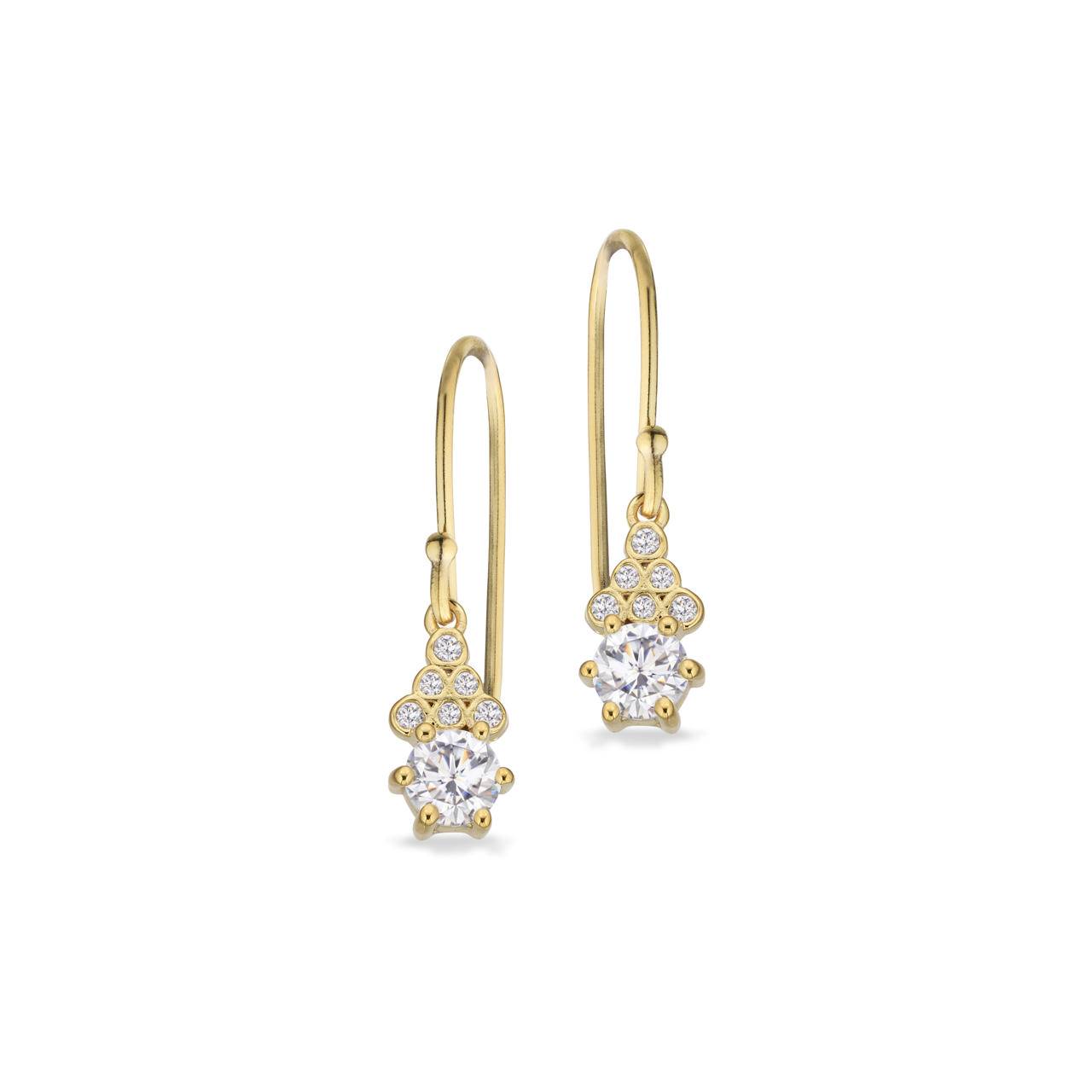 Earhanger zir. 925 goldplated