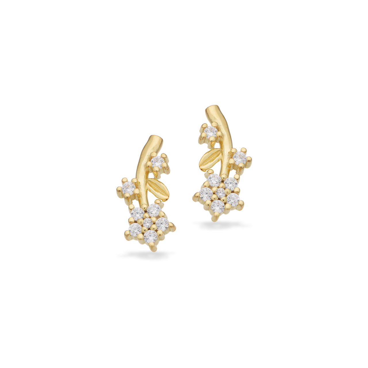 Earsticks zir. 925 goldplated