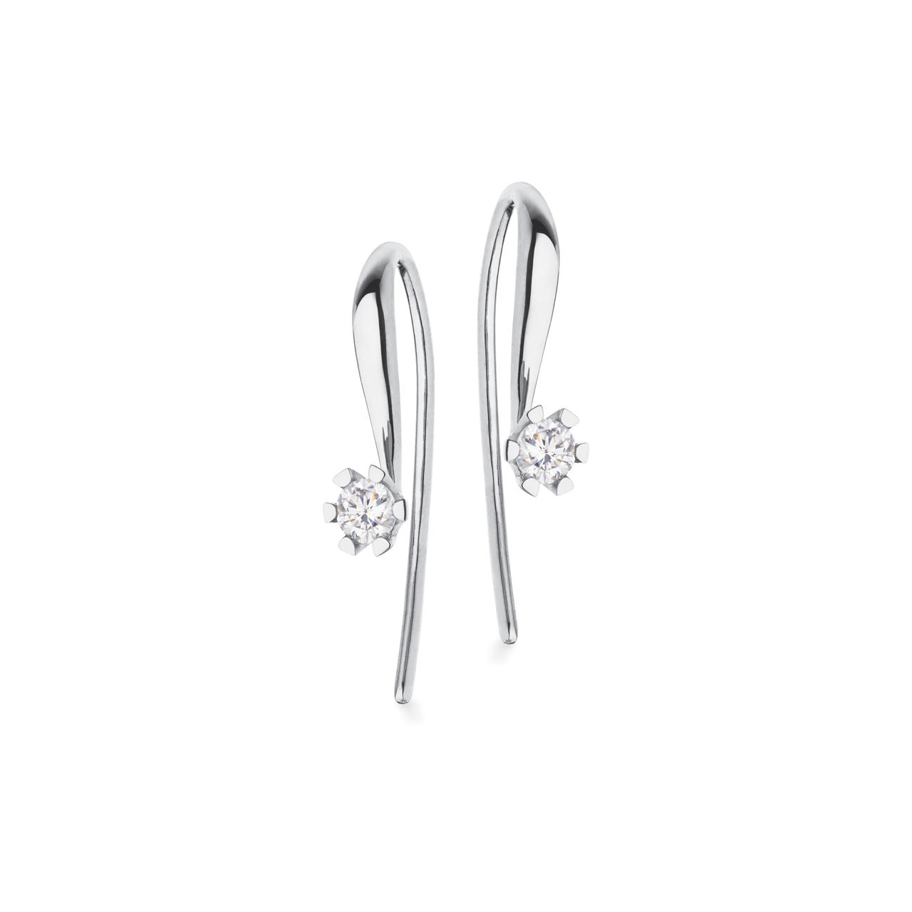 Earhook 8K white 0,075x2 W/1P