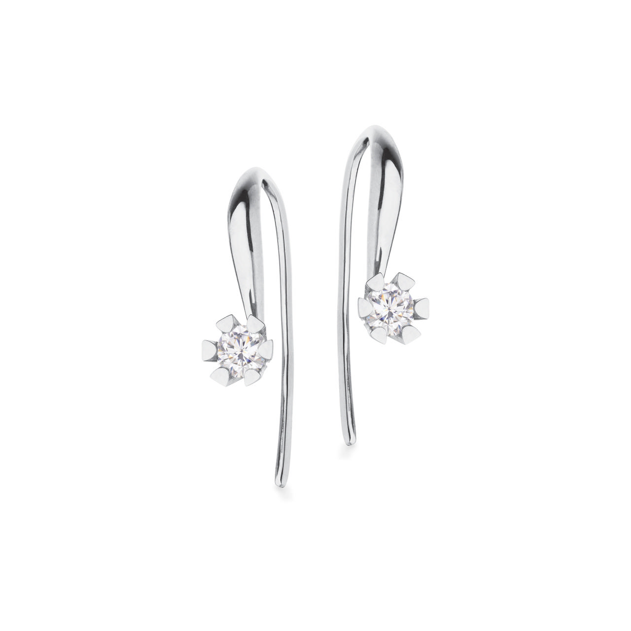 Earhook 8K white 0,15x2 W/1P