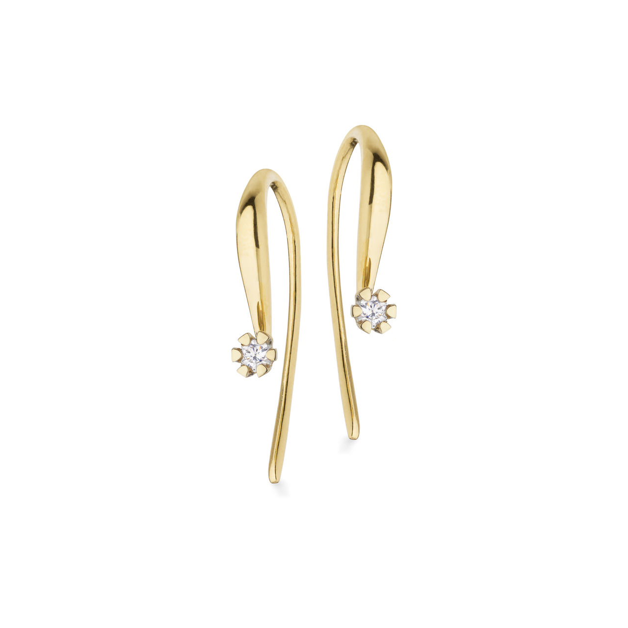 Earhook 14K yell. 0,03x2 W/1P