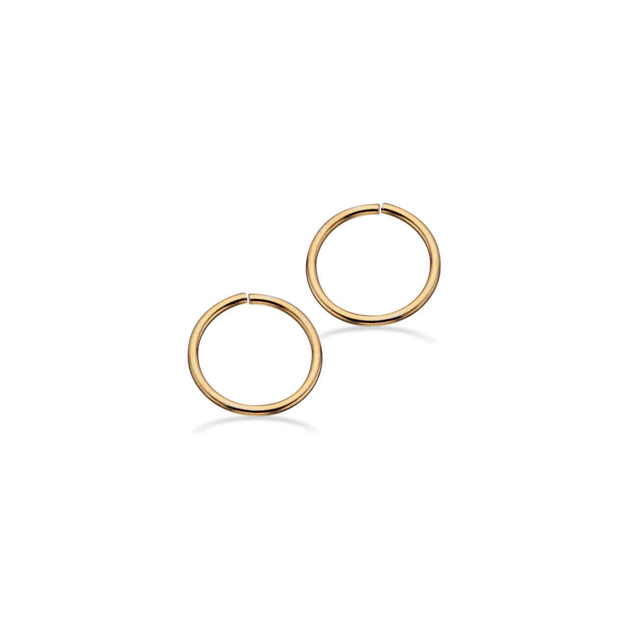 Hoop earring 9 mm 925 goldplated