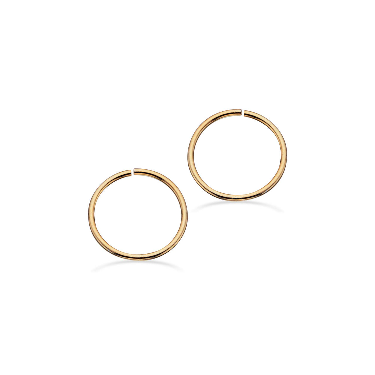 Hoop earring 11 mm 925 goldplated