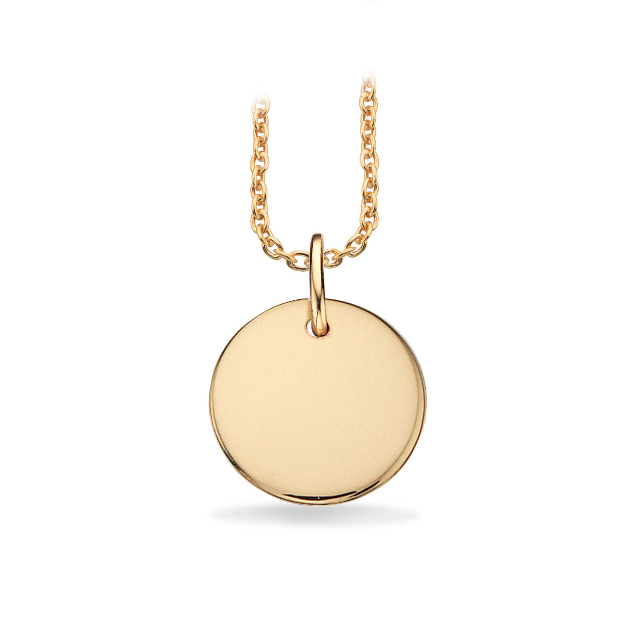 #TagMe 10 mm vedhæng blank 8 kt. m. kæde