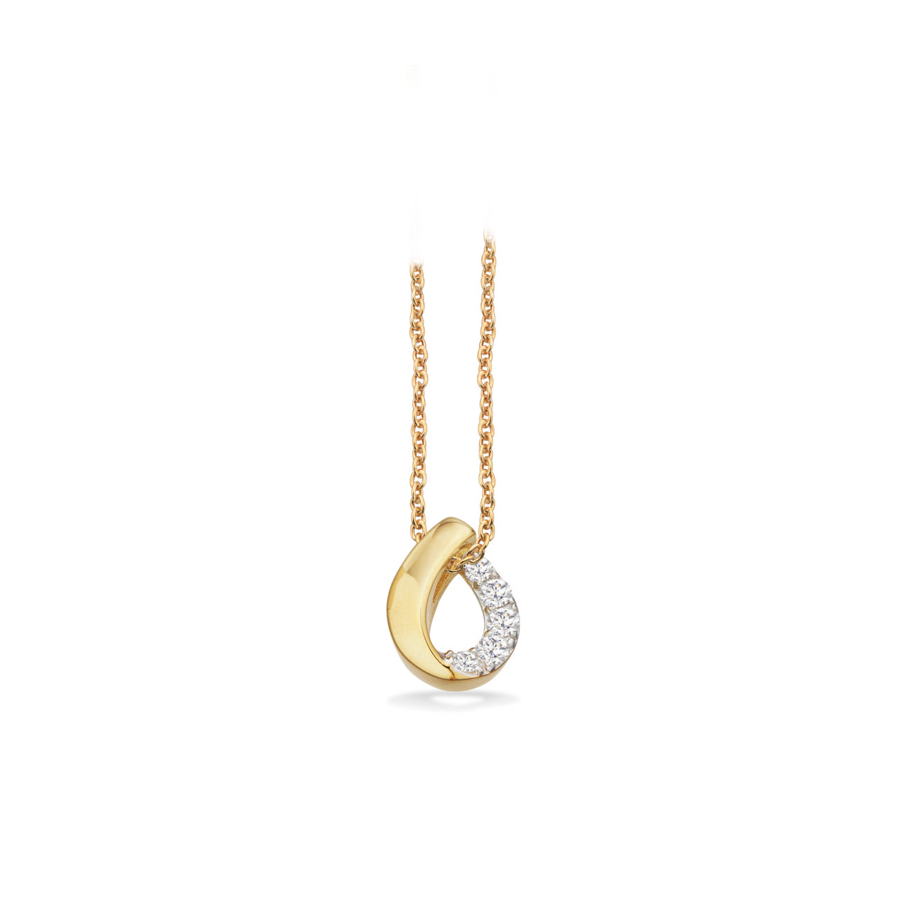 Pendant zir. 925 goldplated