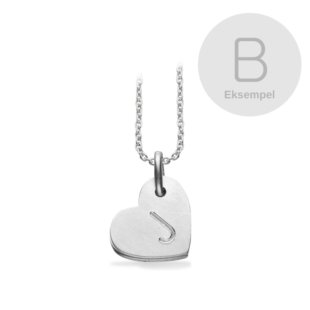 #TagMe hjerte B sølv m/kæde