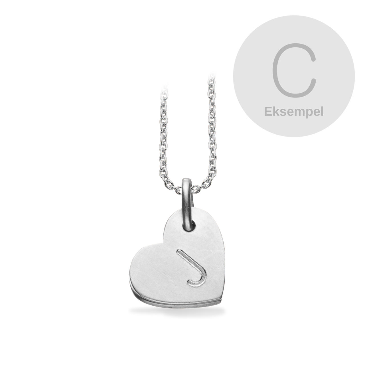 #TagMe hjerte C sølv m/kæde