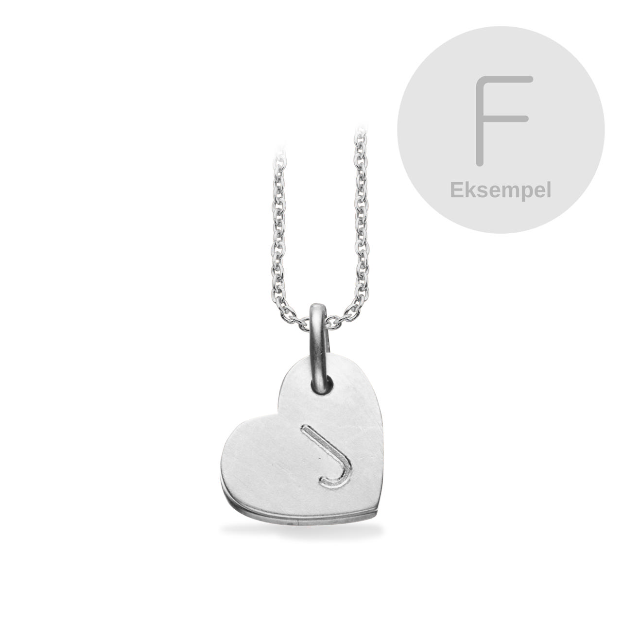 #TagMe hjerte F sølv m/kæde