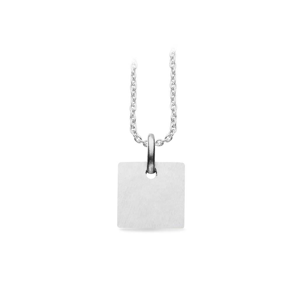 suare tag 8 mm silver white