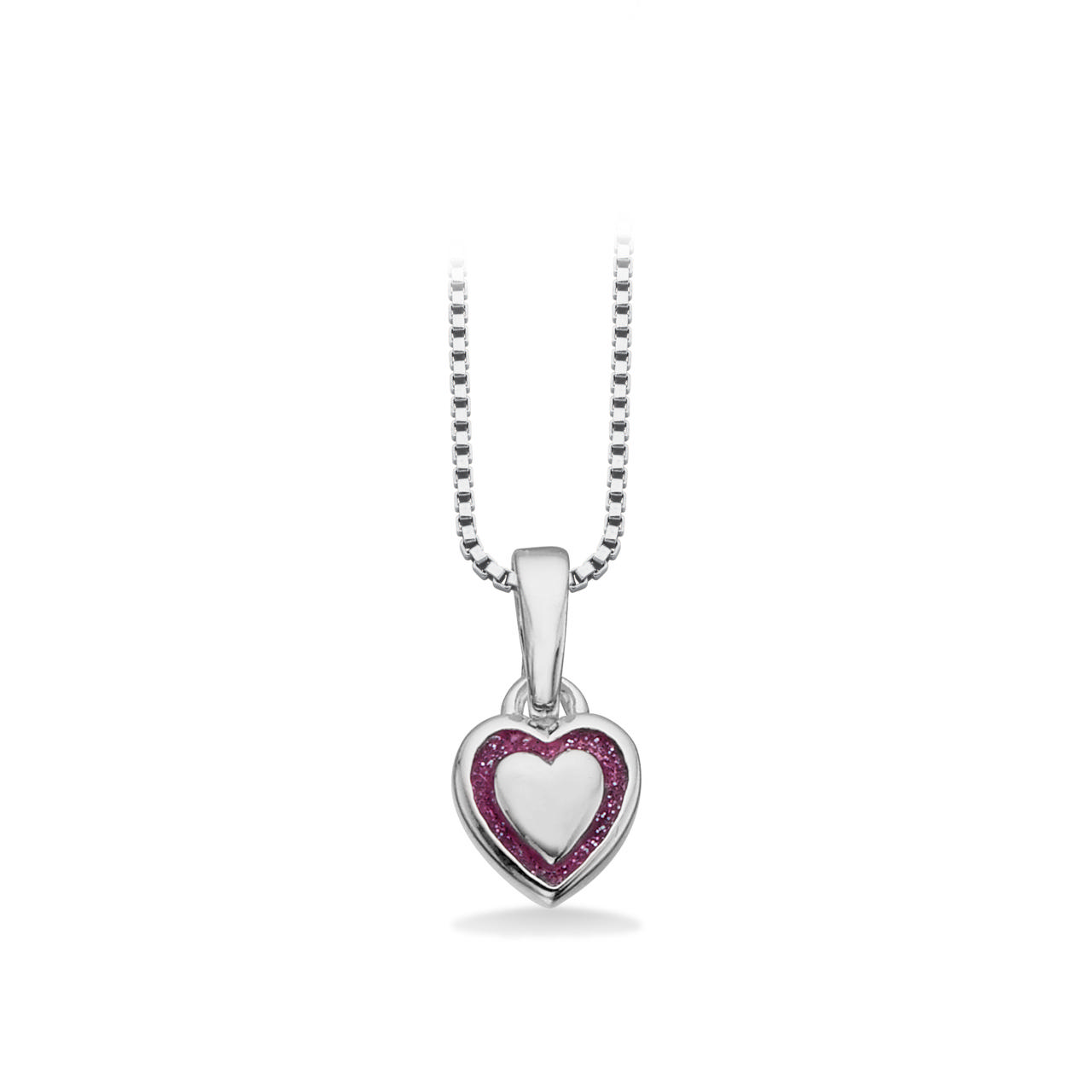 Pendant red heart 925