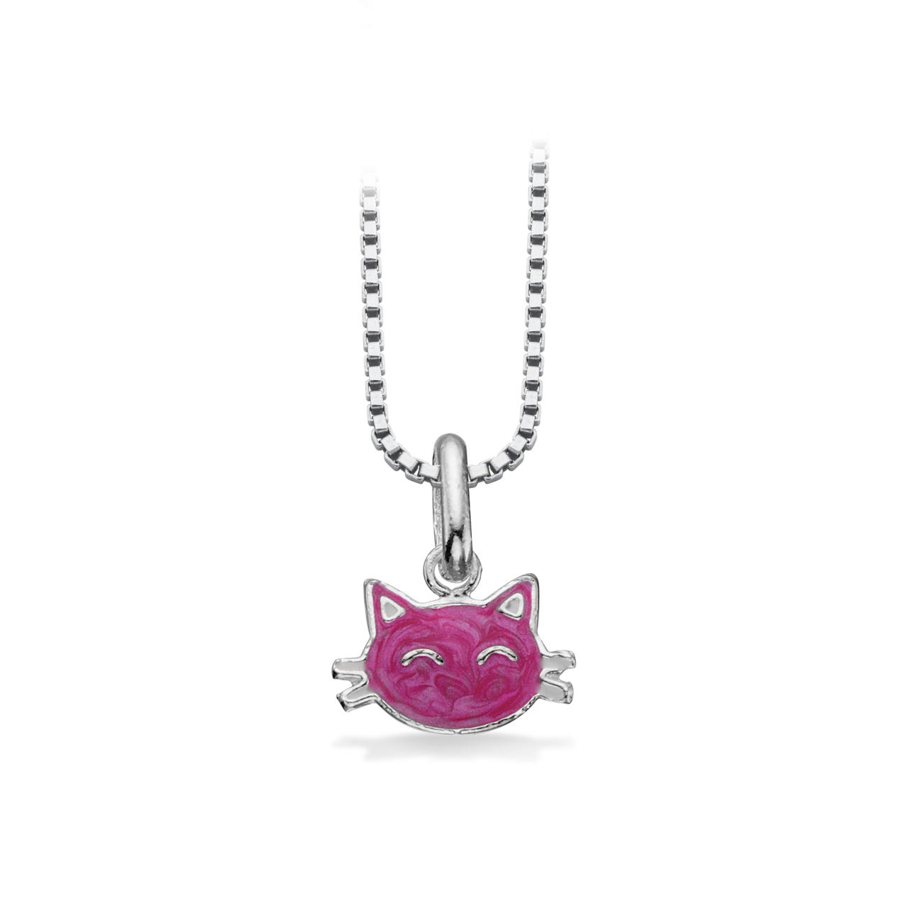 Pendant pink cat 925