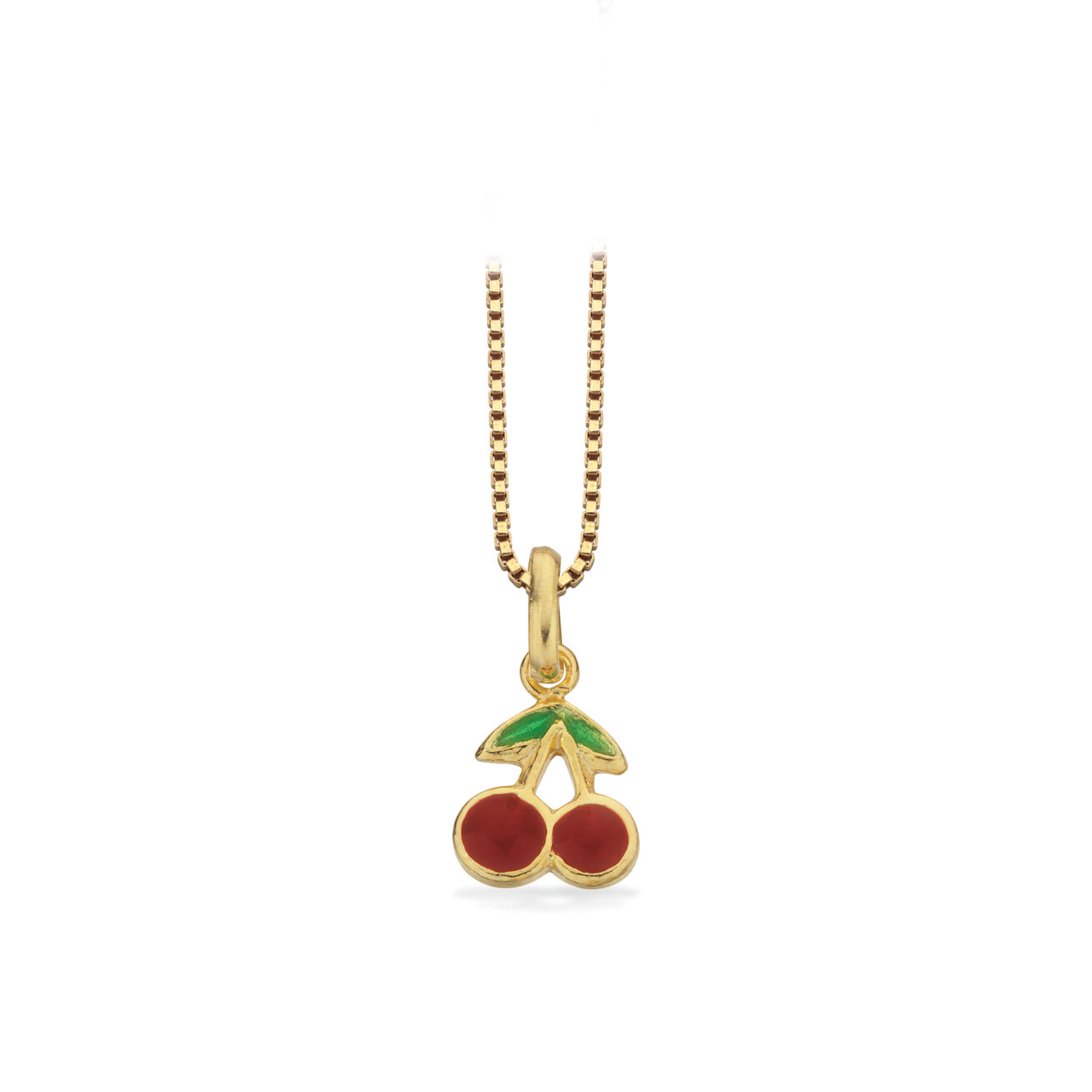 Pendant cherry 925 goldplated