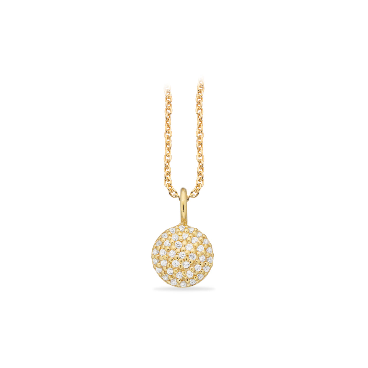 Pendant zir. 925 goldplated