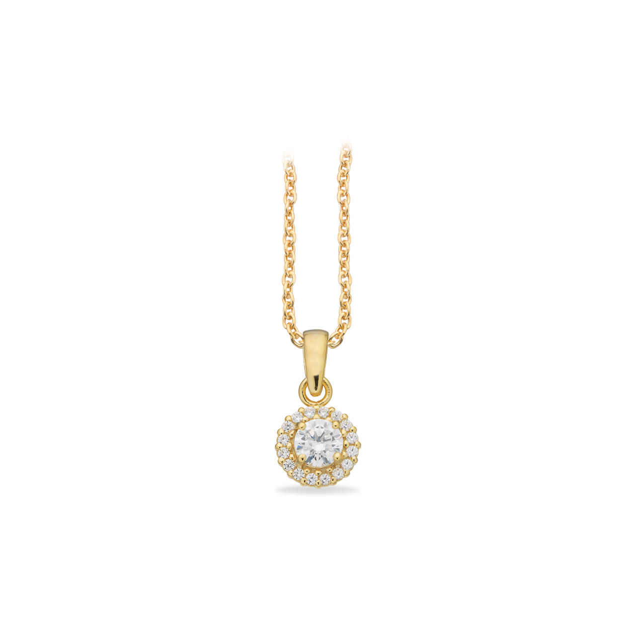 Pendant zir. 925 goldplated