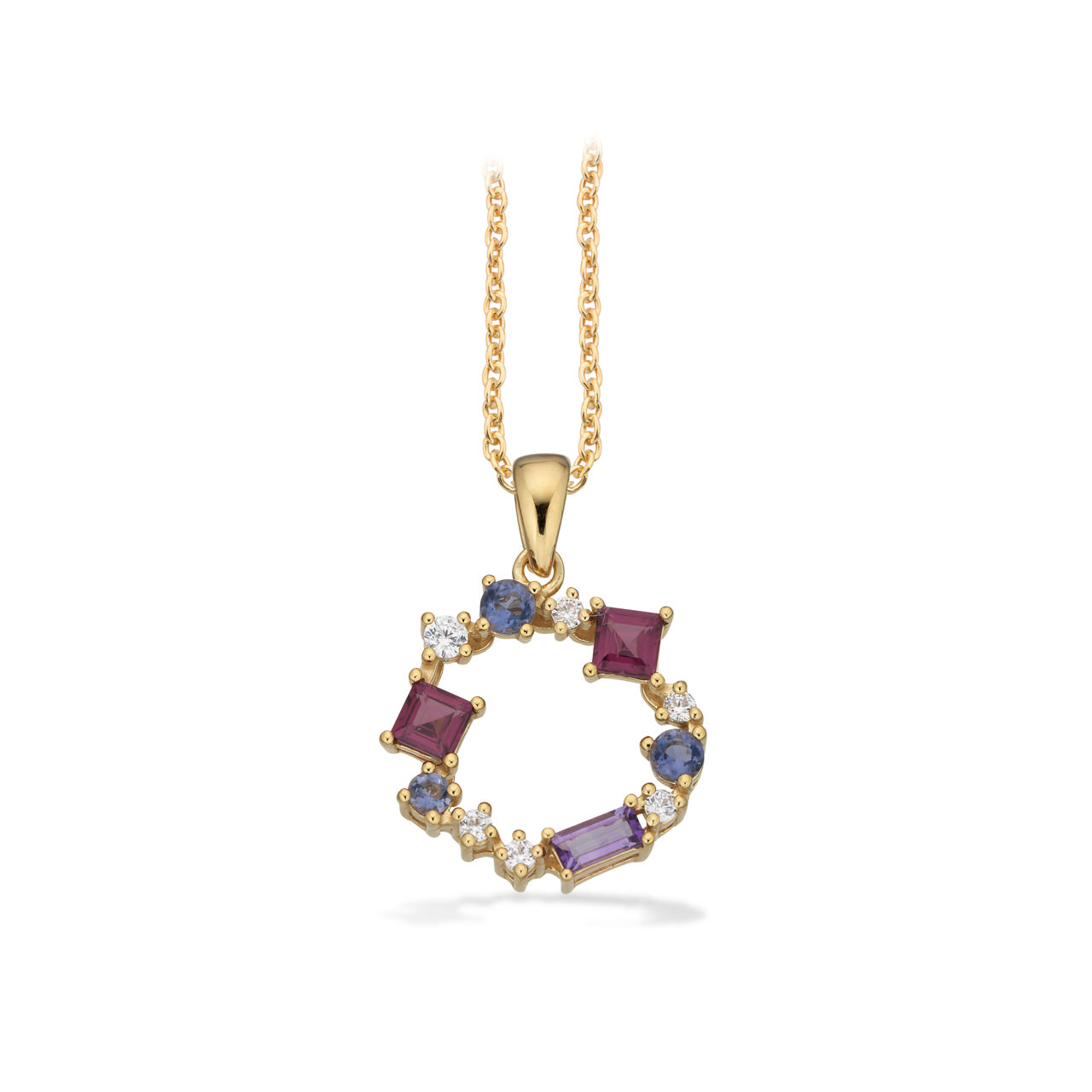 Pendant zir. 925 goldplated