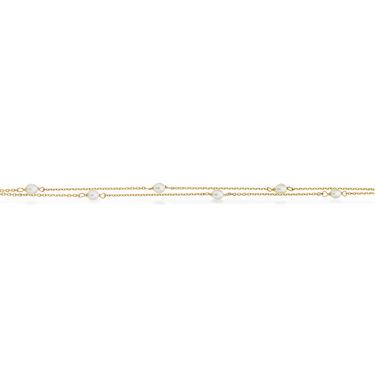 Armbånd fkp. dobbelt rk. 17+2cm 9 kt.