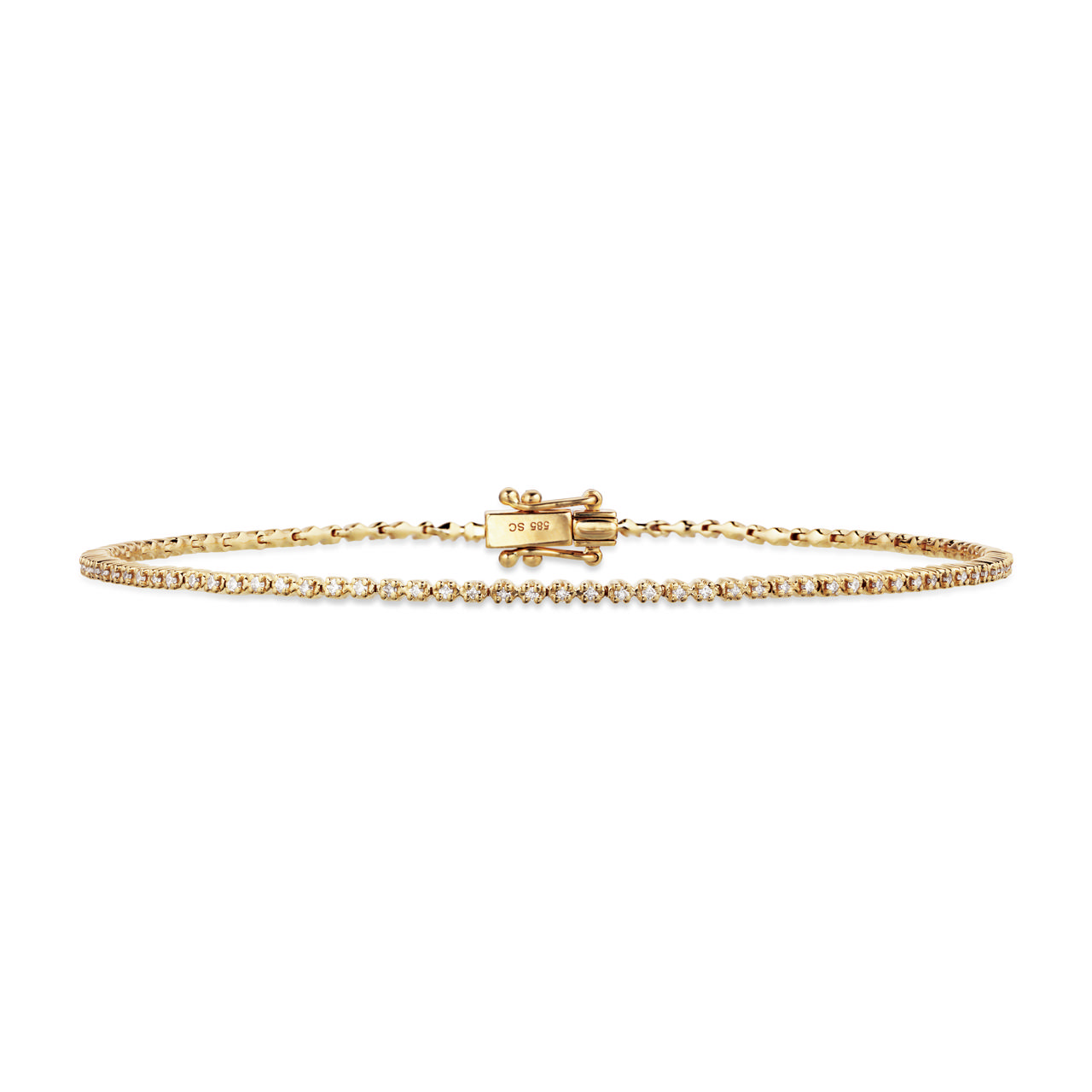 Tennis bracelet 0,32 H-W/SI 585 yell.