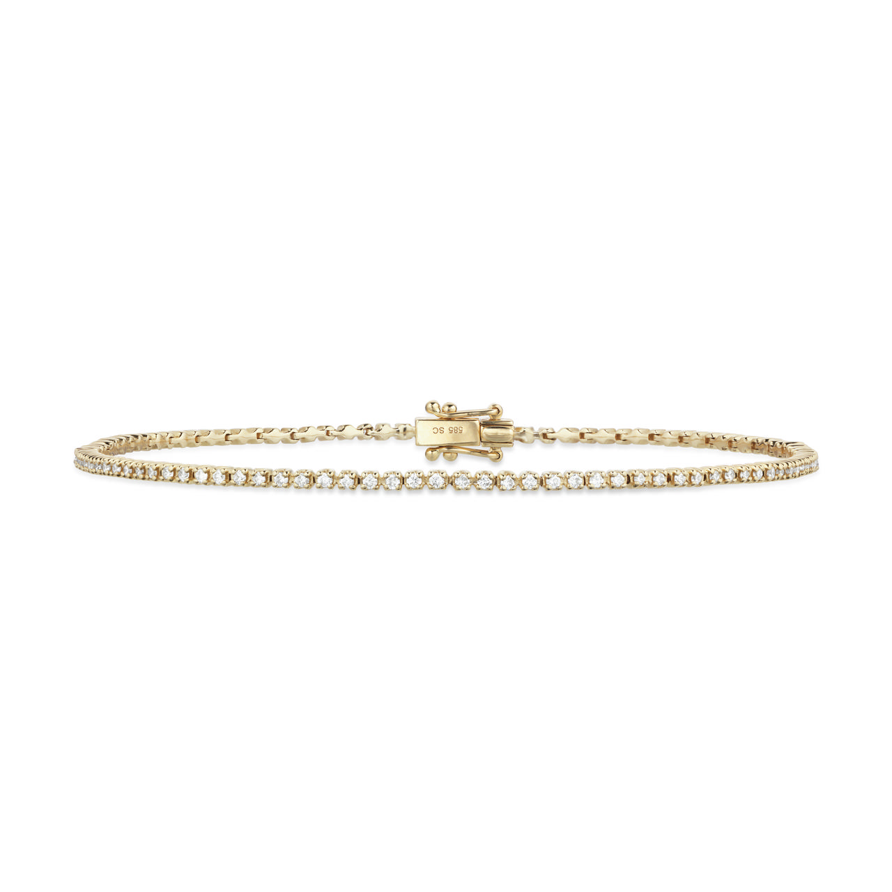 Tennis bracelet 0,55 H-W/SI 585 yell.