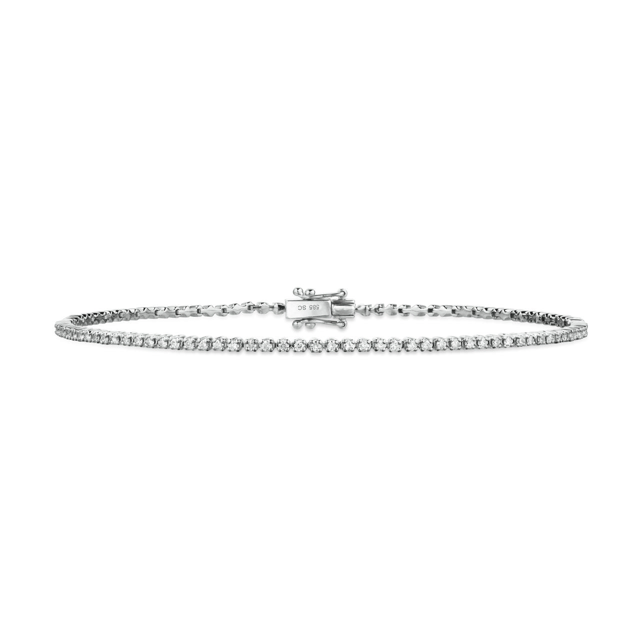 Tennis bracelet 0,55 H-W/SI 585 white