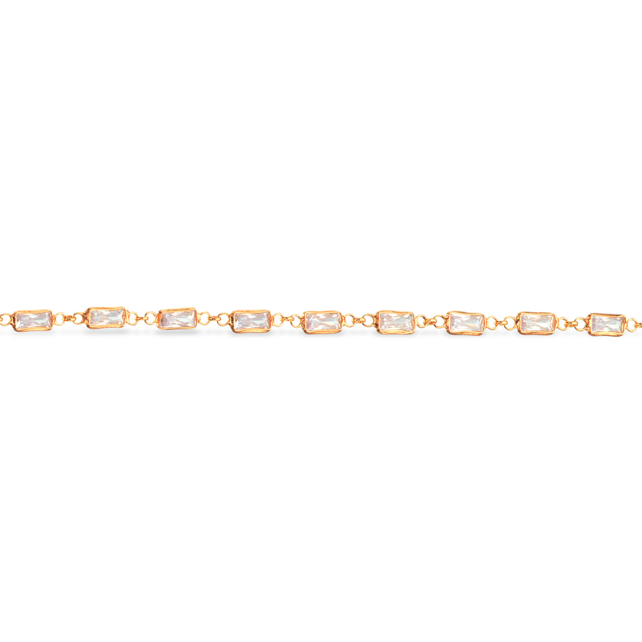 SoHo armbånd baguette cubic zir. sølv fg.