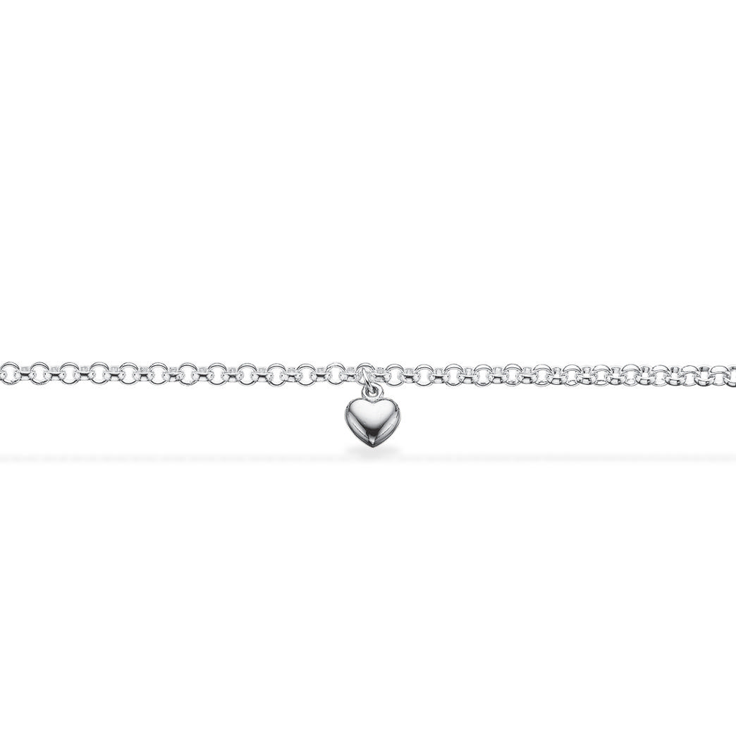 Childrens bracelet heart 925 16 cm