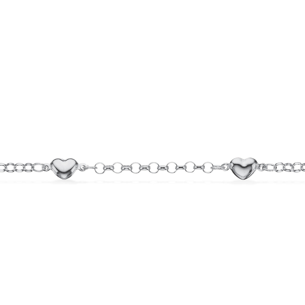 Childrens bracelet hearts 925
