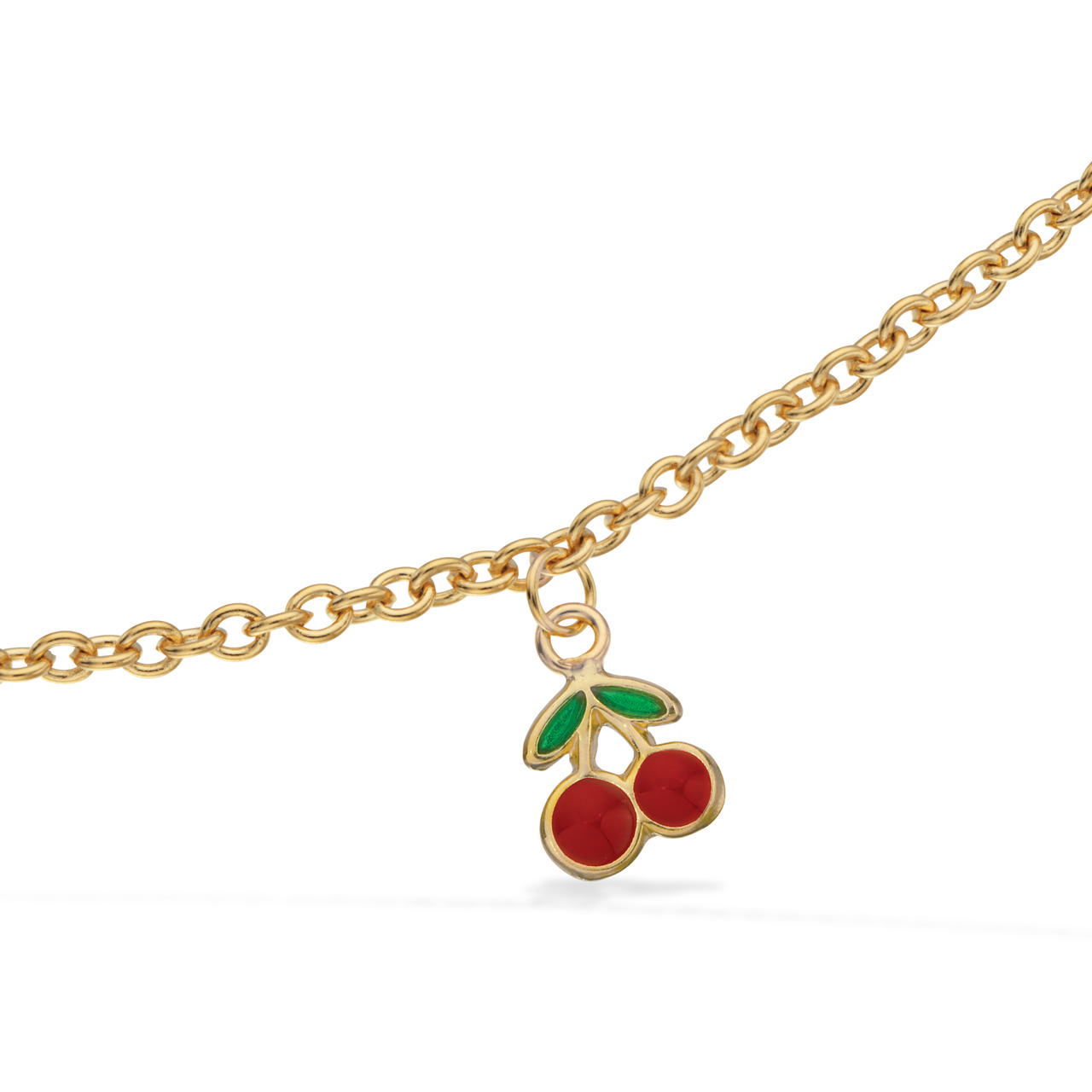 Bracelet cherry 925 goldplated