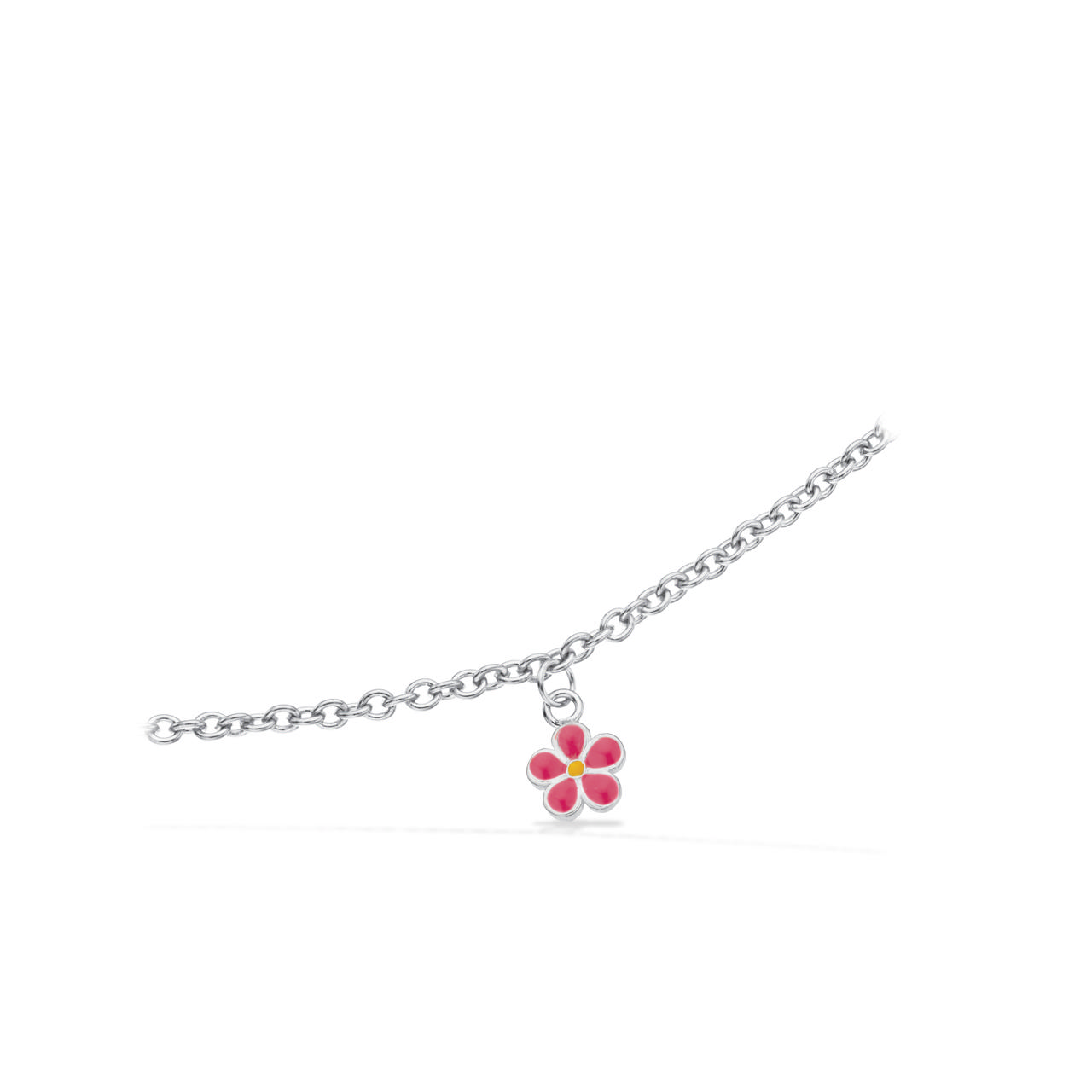 Bracelet pink flower 925