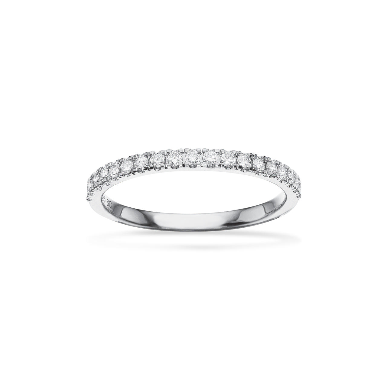 Ring 0,24 H-W/SI 585 white