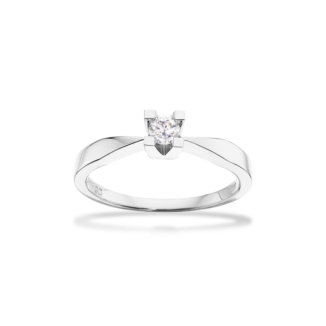 *Kleopatra ring 0,15 H-W/SI 8 kt