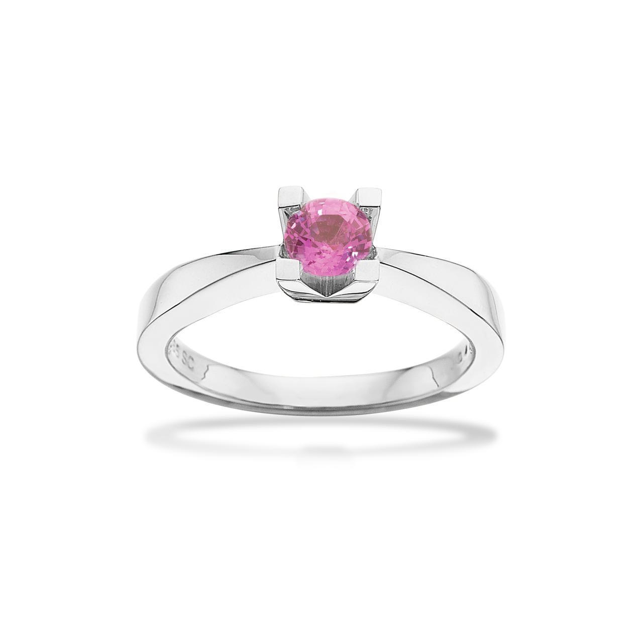 Kleopatra ring 0,40 pink safir 4 kt