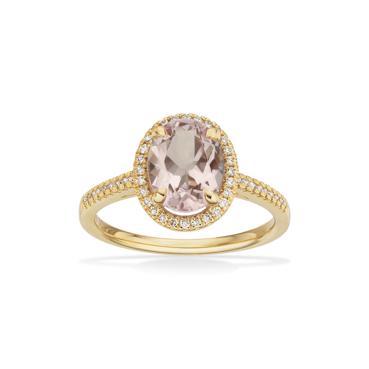 Ring 0,17 H-W/SI morganite 585 yell.