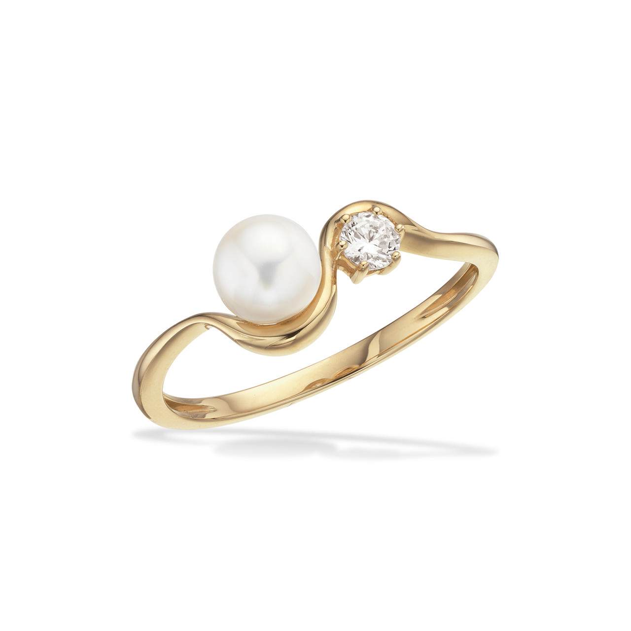 Ring fkp./cubic zir. 8 kt.