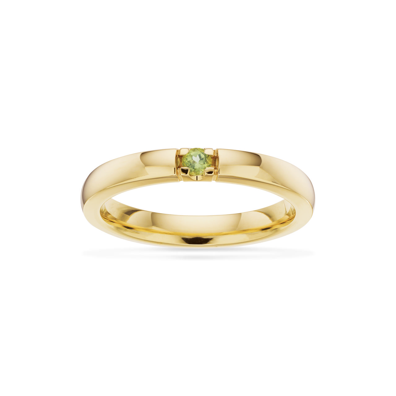 Grace Ring 14 kt. rd. 1x0,07 peridot